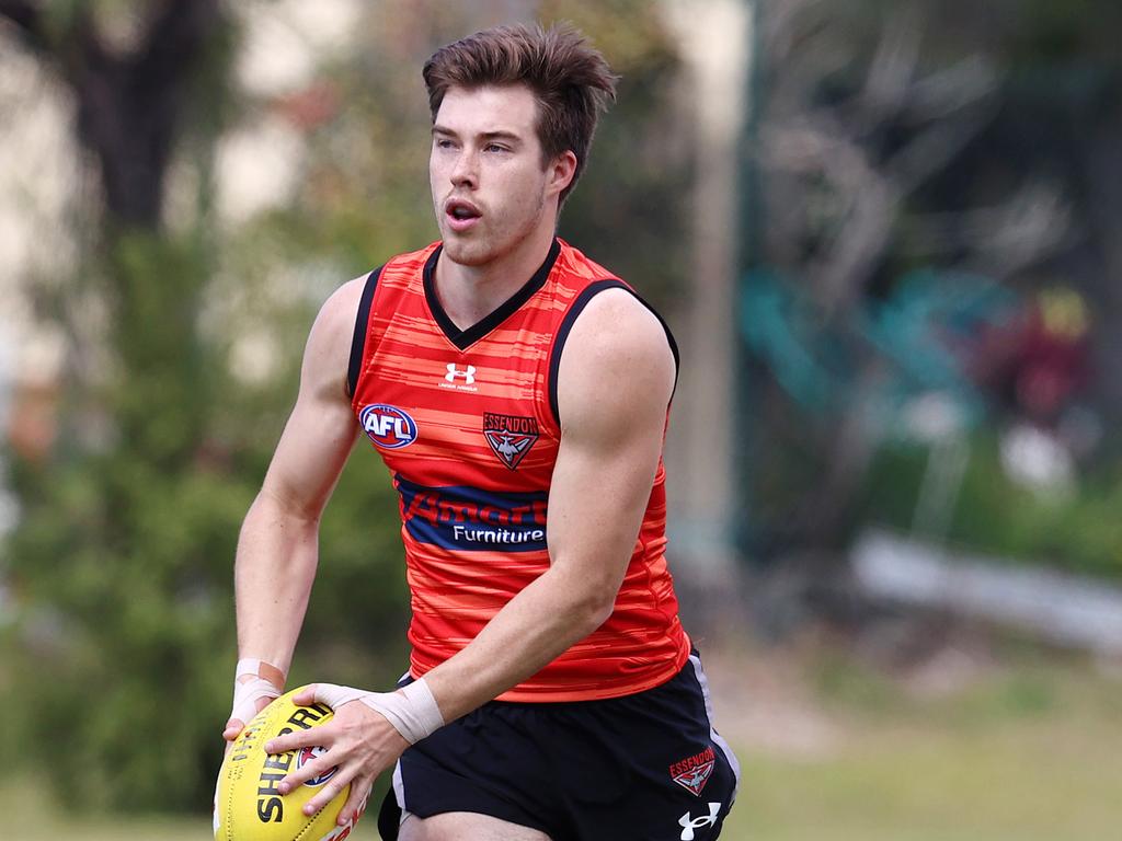 Zach Merrett of the Essendon Bombers.