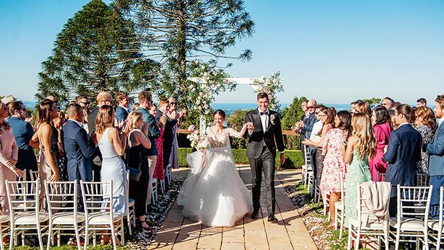 Wedding of Matt Renshaw and Josie Harvey. Picture: Sally Davison