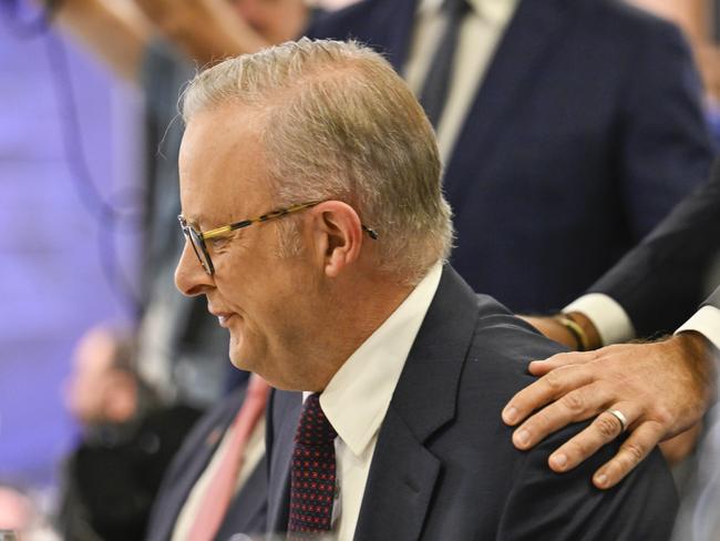 CANBERRA, AUSTRALIA  - NewsWire Photos - January 24, 2025:  Prime Minister Anthony Albanese arrives for his National Press Club address in Canberra. Picture: NewsWire / Martin Ollman