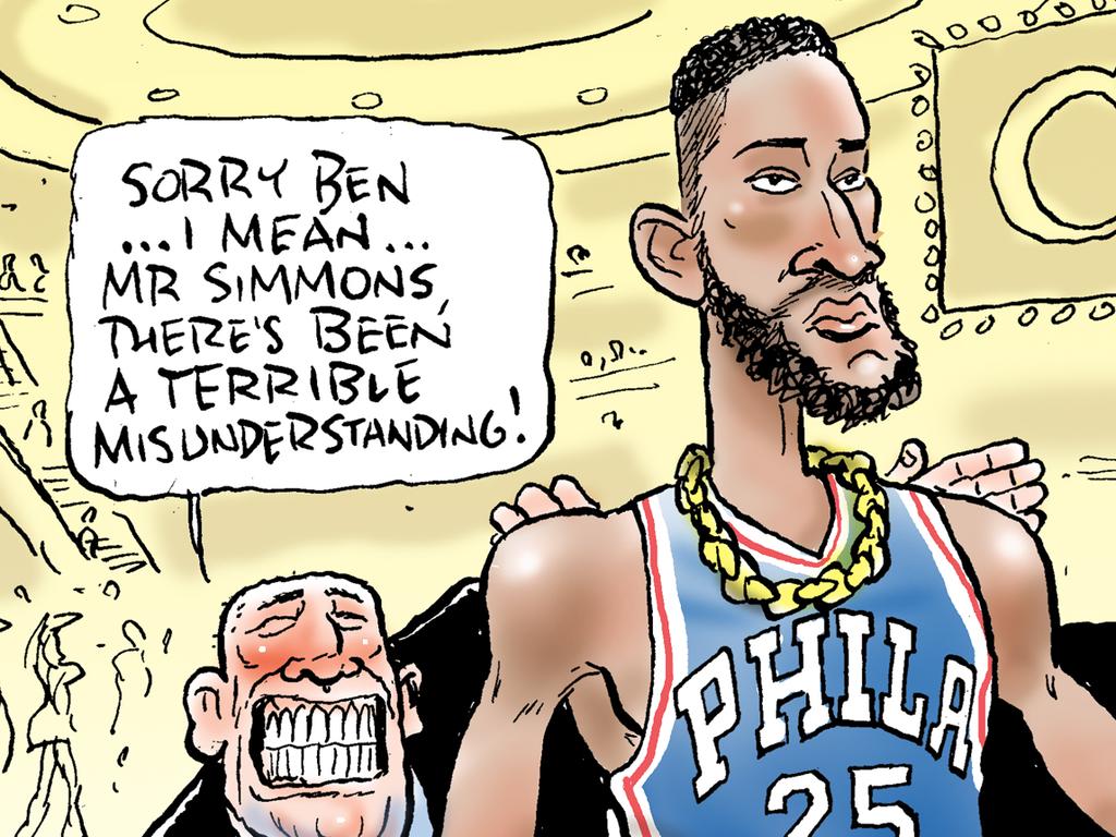 Mark Knight cartoon about Ben Simmons and Crown Casino