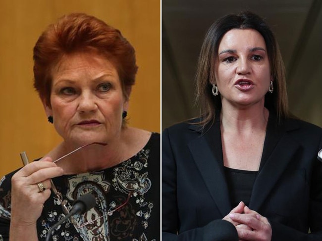 Pauline Hanson and Jacqui Lambie want union-busting bill amendments released.