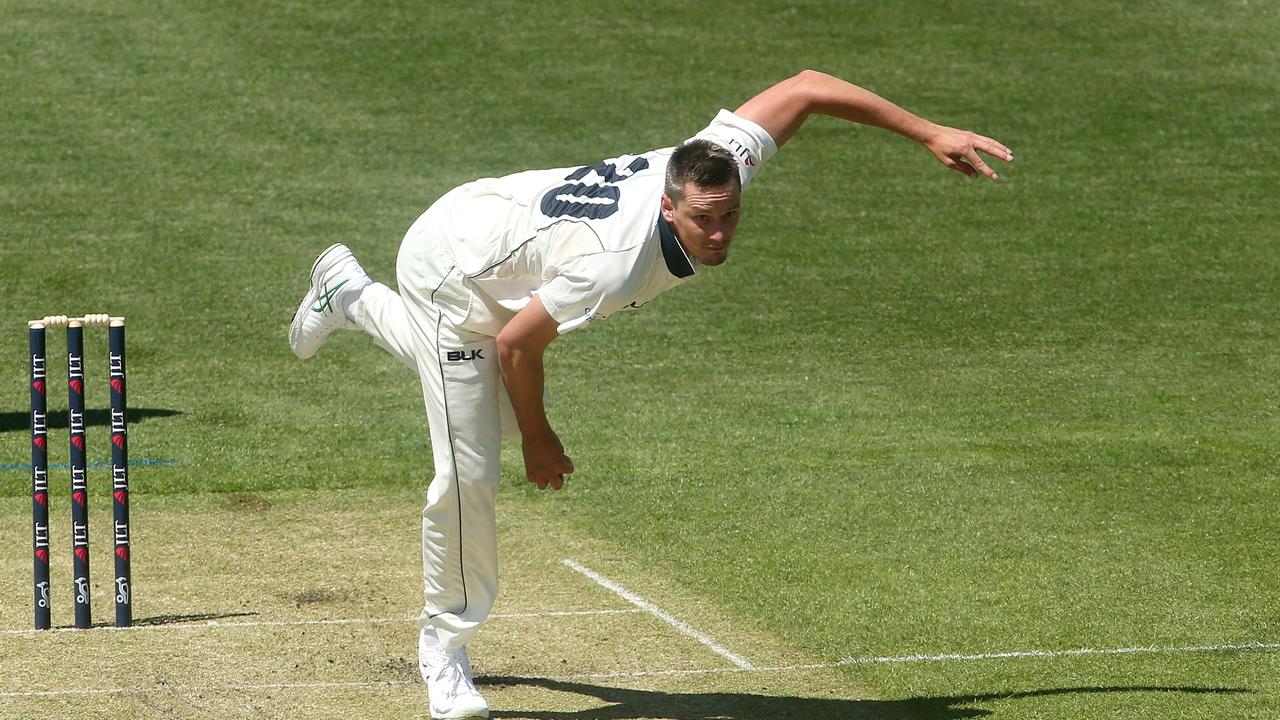 Five wickets to Chris Tremain has helped Victoria bowl Tasmania out for 81 shortly after lunch on the opening day of their Sheffield Shield match in Hobart.