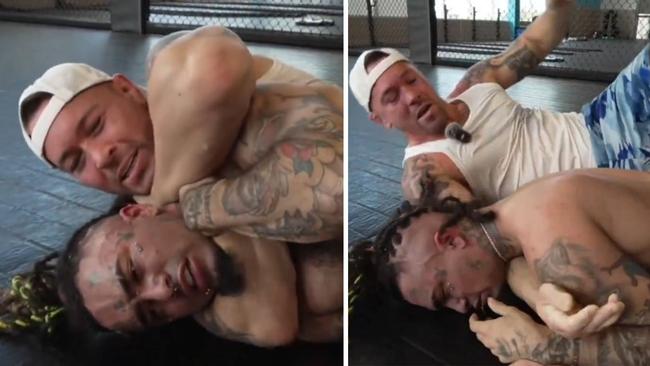 Colby Covington choked Lil Pump unconscious. Photo: Twitter