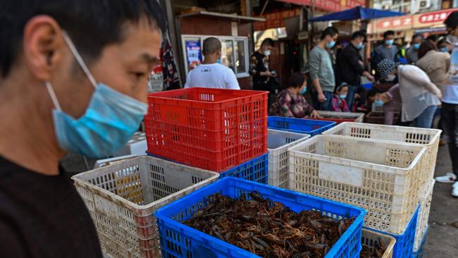 The Wuhan Baishazhou Market in Wuhan in China's central Hubei province.