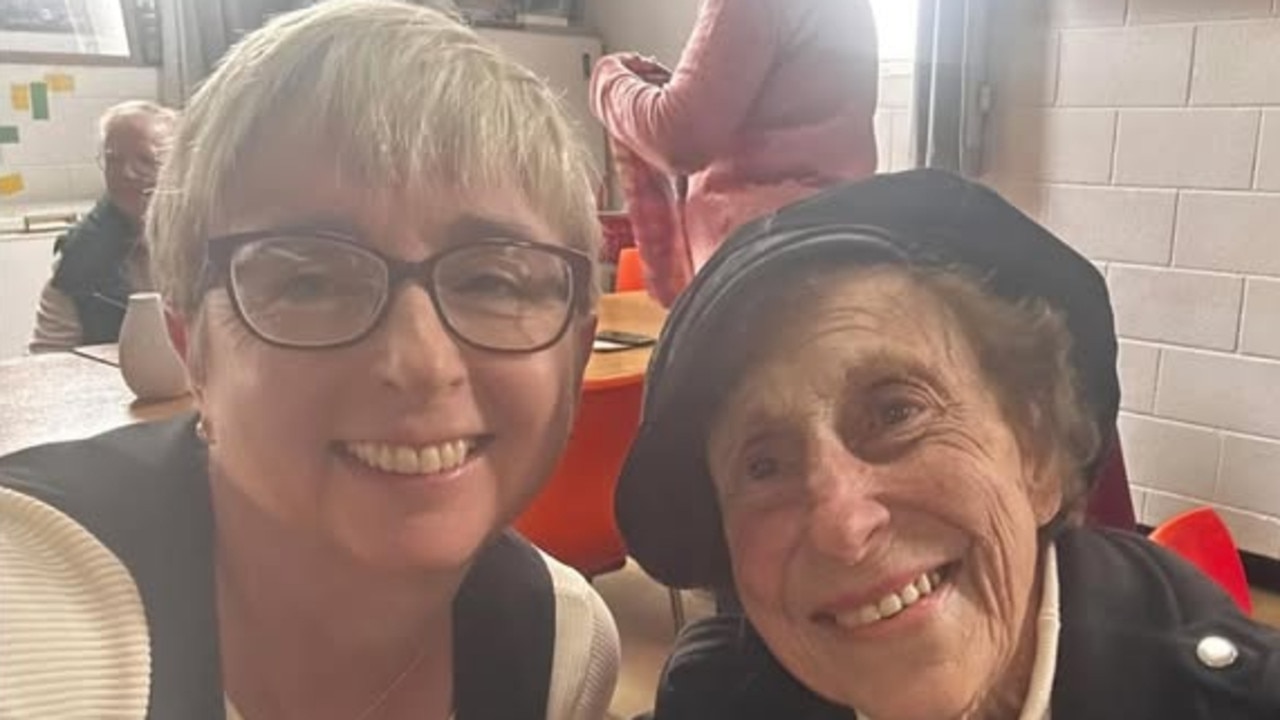 Speaker of the House of Assembly Michelle O'Byrne with Tasmania's first female cabinet minister the late Gill James.