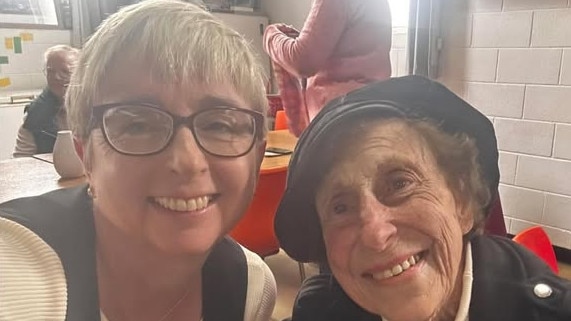 Speaker of the House of Assembly Michelle O'Byrne with Tasmania's first female cabinet minister the late Gill James.