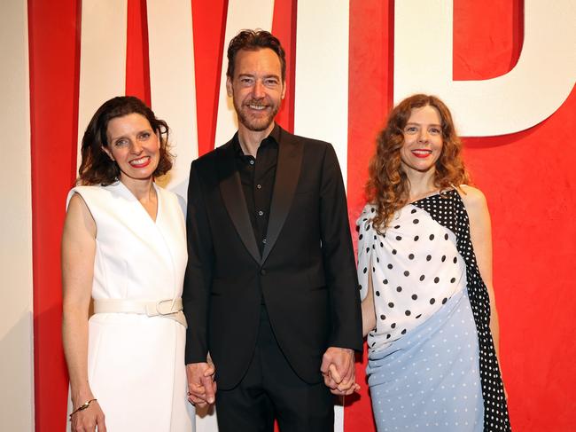 Siblings Allegra Spender, Alex Schuman and Bianca Spender attend the opening night of the Zampatti Powerhouse exhibition at Powerhouse Museum. Picture: Brittany Long/Getty Images