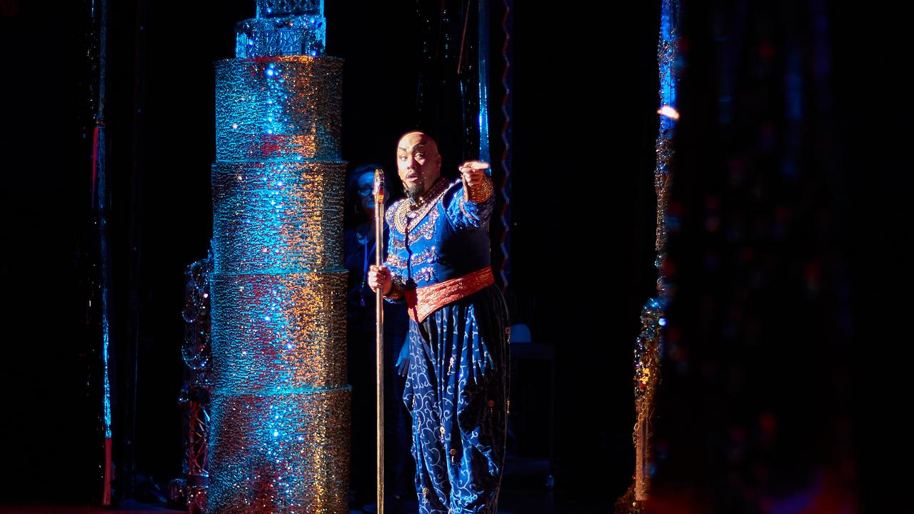 Behind the scenes at Disney's Aladdin at the Festival Centre in Adelaide, Wednesday, April 24, 2019. Picture: MATT LOXTON