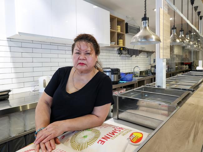 Mila Metlenko inside her restaurant along Railway Parade North which is opposite Glen Waverley train station. Picture: Ian Currie