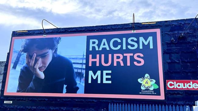 Anti-racism billboard. Image: Sherlock Dutta consulting.