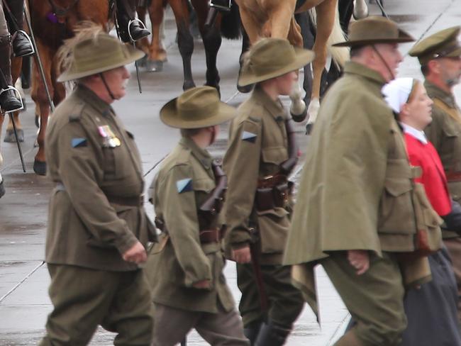 2015 Anzac Day March through Melbourne. Picture: Alex Coppel