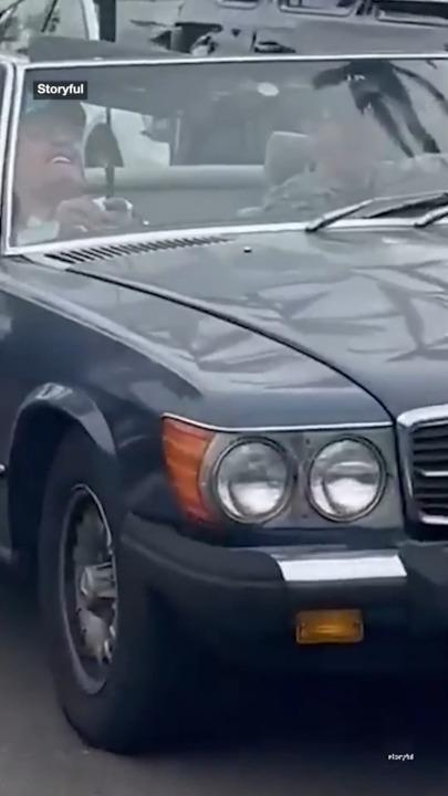 Rudy Giuliani drives to polling station in Mercedes he was ordered to surrender