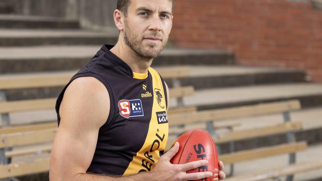 26,February, 2024: Glenelg player Chris Curran. Picture: Kelly Barnes