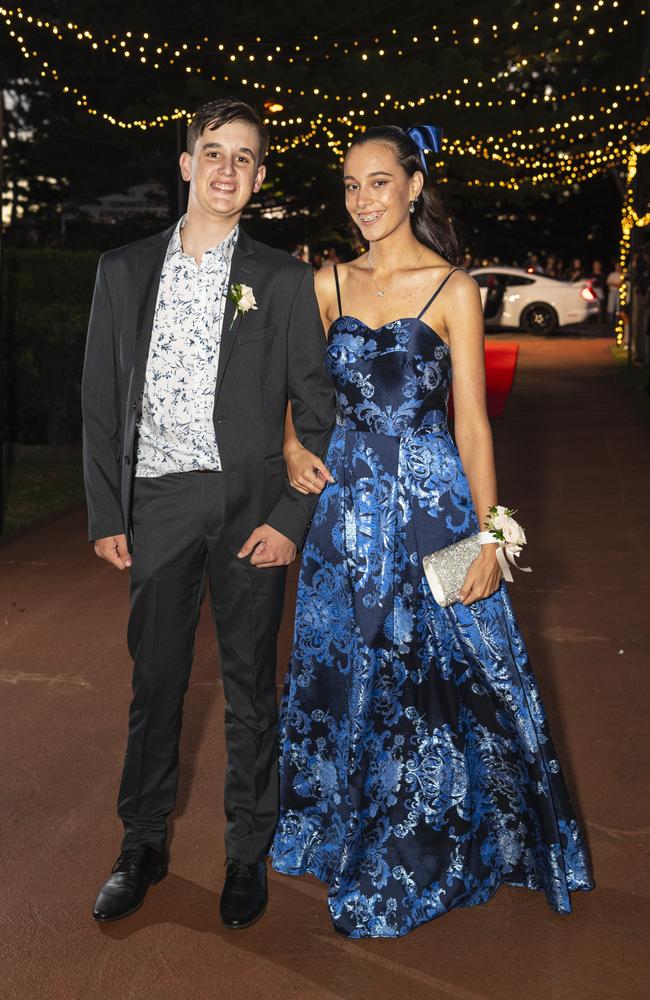 Shannon Mann and partner Ellie Fallon at St Mary's College formal at Picnic Point, Friday, March 22, 2024. Picture: Kevin Farmer