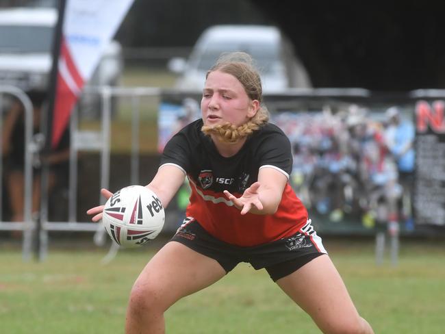 Kirwan State High School hosts St Patrick's College, Mackay, in round 1 of the 2025 Aaron Payne Cup. Senior Girls. Picture: Evan Morgan