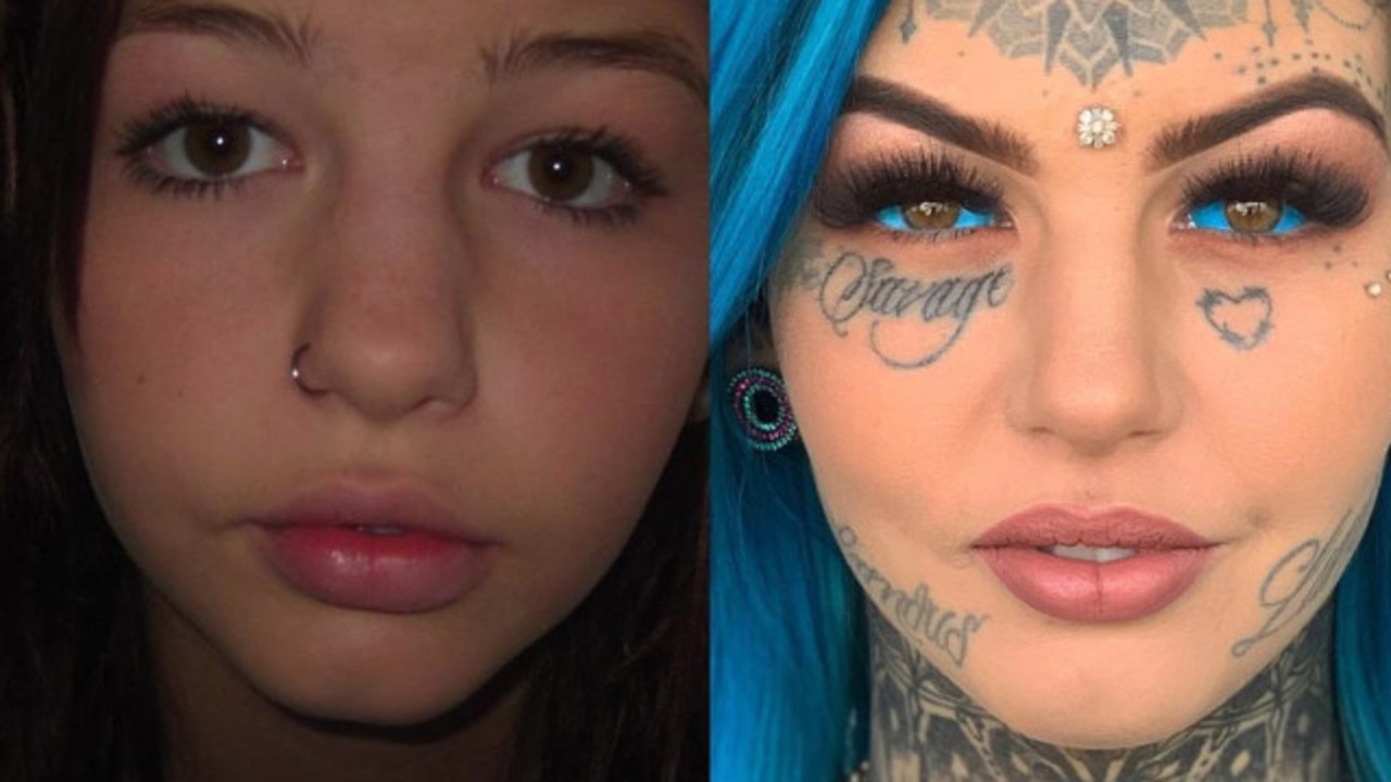 ‘dragon Girl Goes Blind Tattooing Eyeballs Blue The Advertiser 