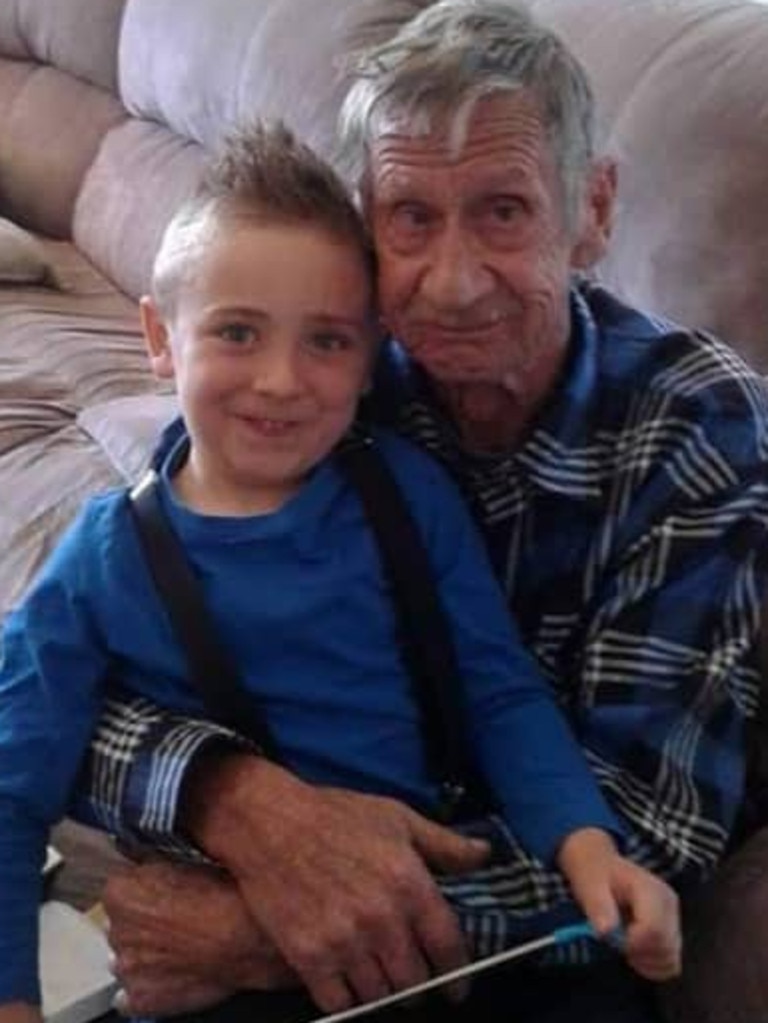 Michael Krecic with his grandson Cooper. Picture: Supplied