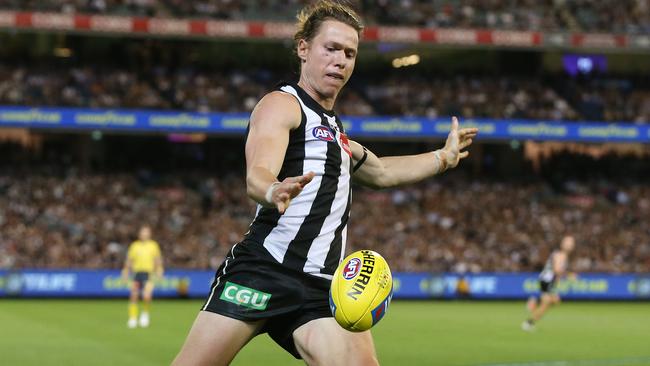 Tom Langdon has not been able to play for the Pies since Round 9 last year. Picture: Michael Klein