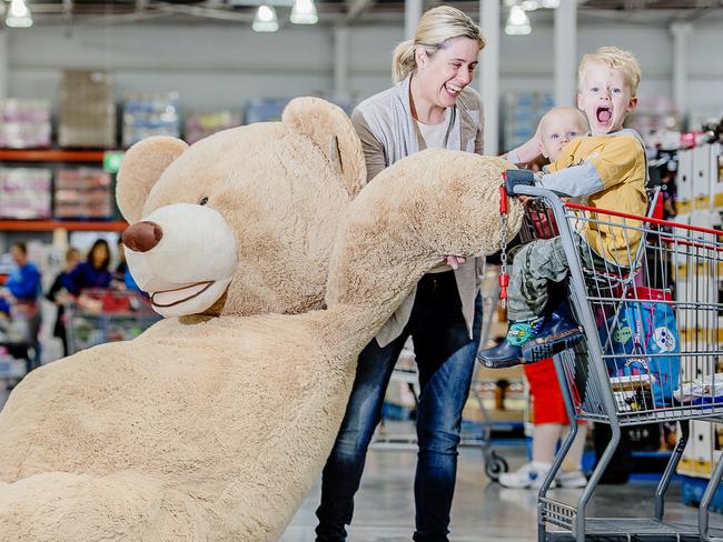 Melbourne mums will get the chance to shop at Costco for free. Picture: Jason Edwards.