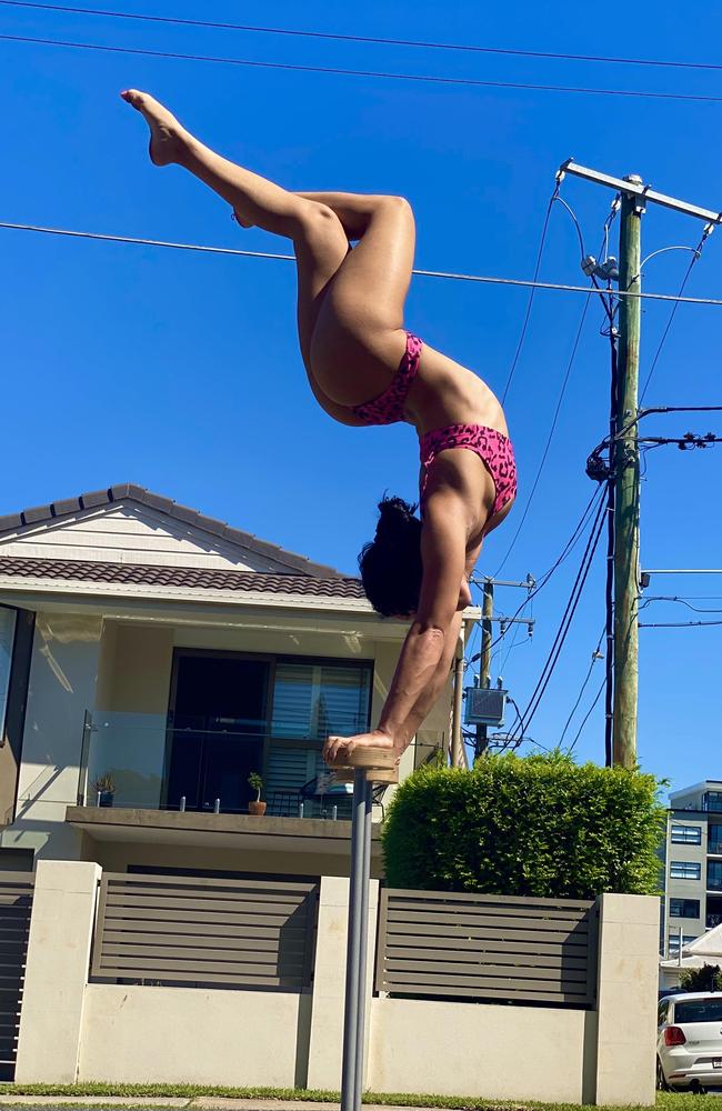 Violeta says handstands bring her joy.