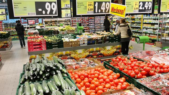 The fruits and vegetable department of a Kaufland hypermarket in Germany.