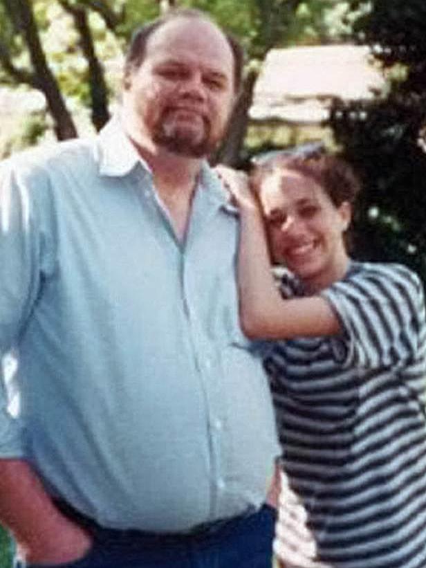 An early photo of Meghan with her father, Thomas Markle. Picture: Supplied