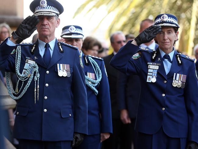 NSW Police Commissioner Andrew Scipione and Deputy Commissioner Catherine Burn.