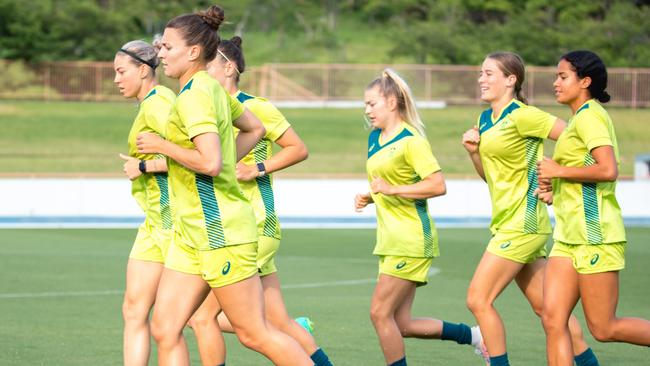 The Matildas at the Tokyo Olympics.