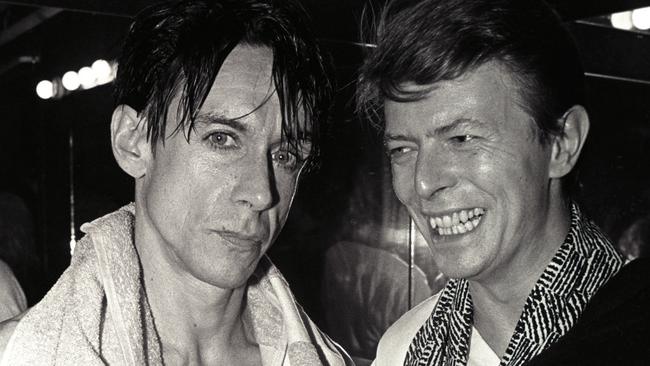 Harry dishes on both Iggy Pop (left) and David Bowie (right) in her new book. Picture: Larry Busacca/WireImage