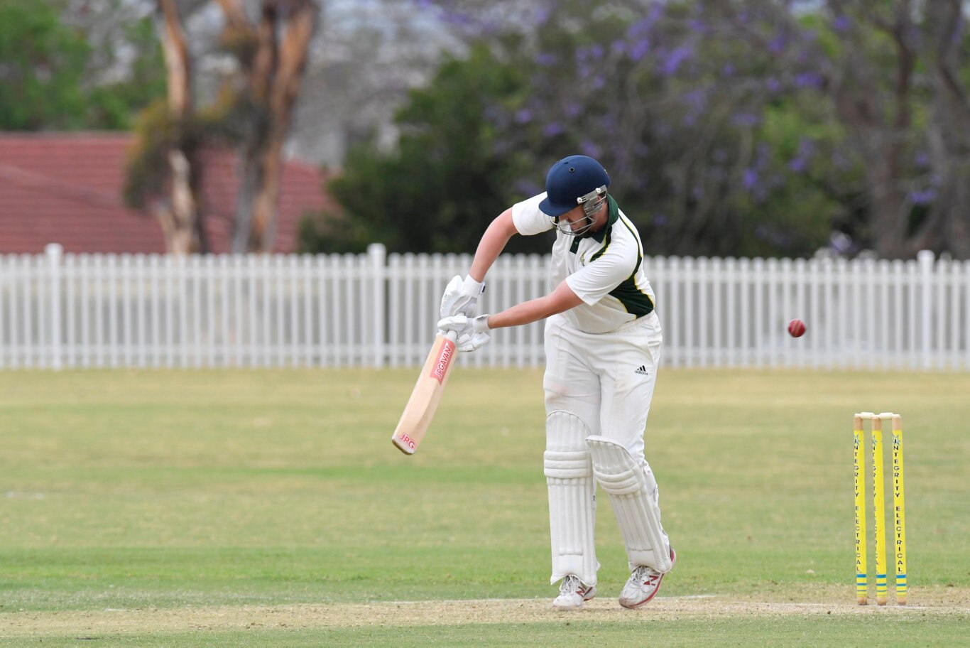 Brodie Dwyer bats for Lockyer Lightning against Northern Brothers Diggers in round five Harding-Madsen Shield cricket at Rockville Oval, Saturday, October 19, 2019. Picture: Kevin Farmer