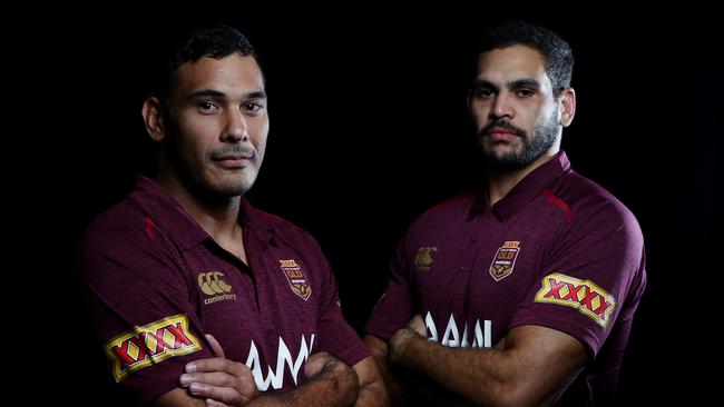 Justin Hodges and Greg Inglis played together for Queensland and Australia.