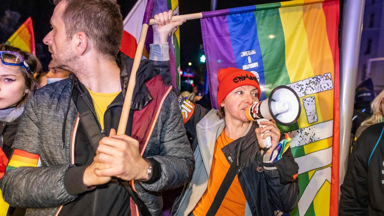 The Law and Justice party has been accused of trampling of the rights of minorites including gay Poles. (Photo by Wojtek RADWANSKI / AFP)