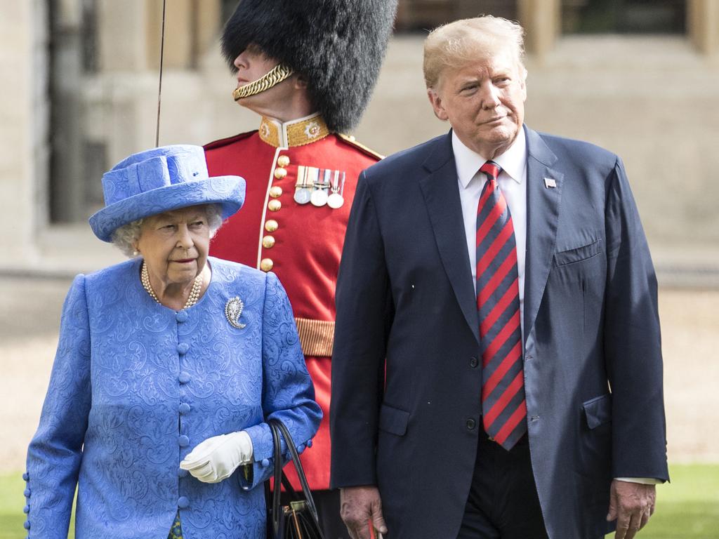 US President Donald Trump called the Queen an “incredible woman” during his visit in July. Picture: Richard Pohle/Getty Images