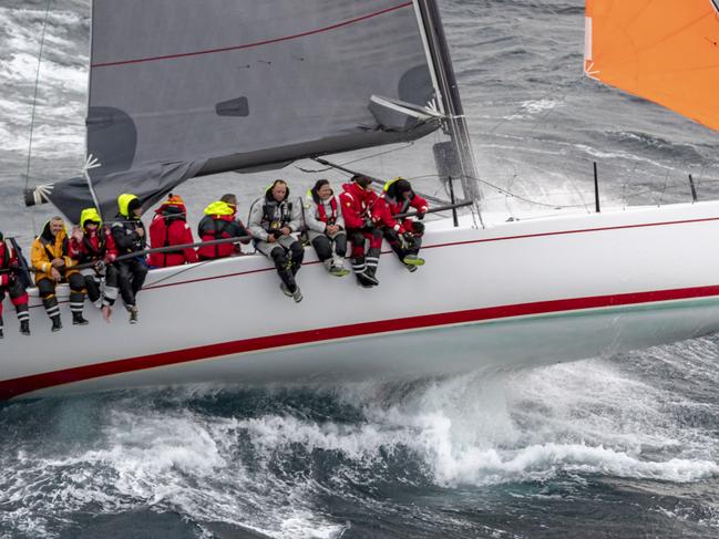 The Sydney to Hobart yacht Showtime in the last Sydney to Hobart yacht race. Pic: Rolex.