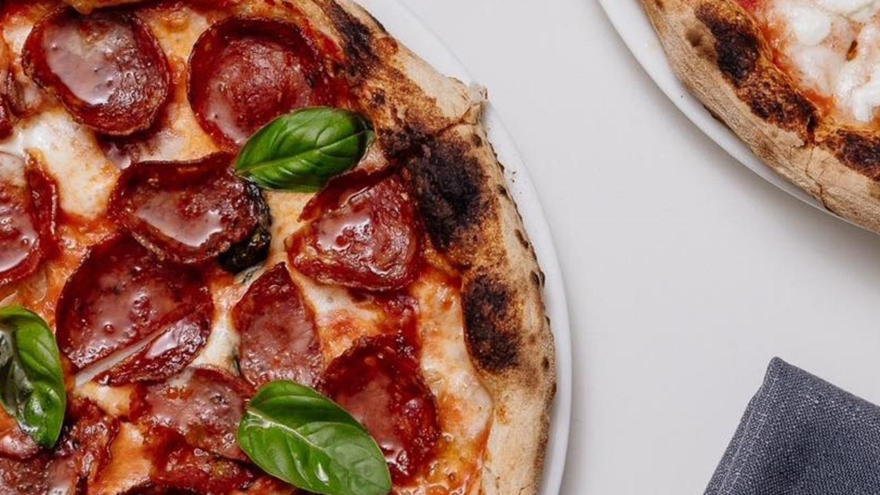 The diavola and margherita pizzas at Ramona Trattoria.