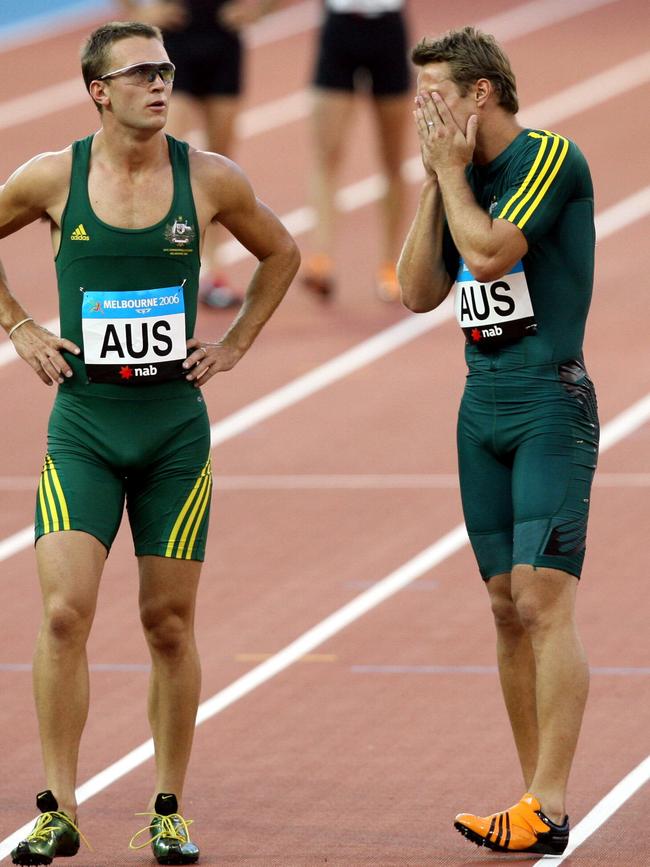 A shattered Matt Shirvington at the 2006 Commonwealth Games.