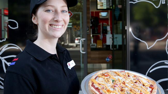 Emma Hart, from Domino's Pizza. Domino's is reporting strong growth figures. Pic Jono Searle. Picture: Searle Jonathon