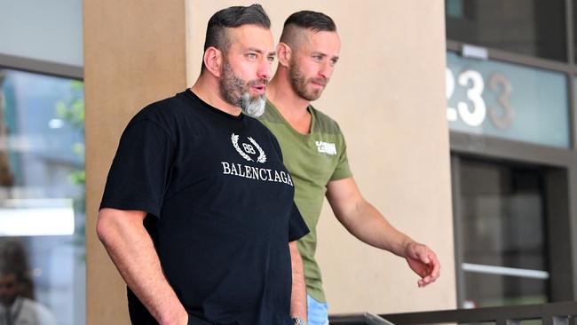 Fadi and Waleed Haddara outside the Melbourne Magistrates’ Court in 2020. Picture: AAP