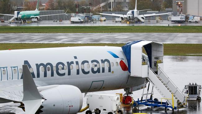 An American Airlines Boeing 737 MAX airliner. Picture: AFP