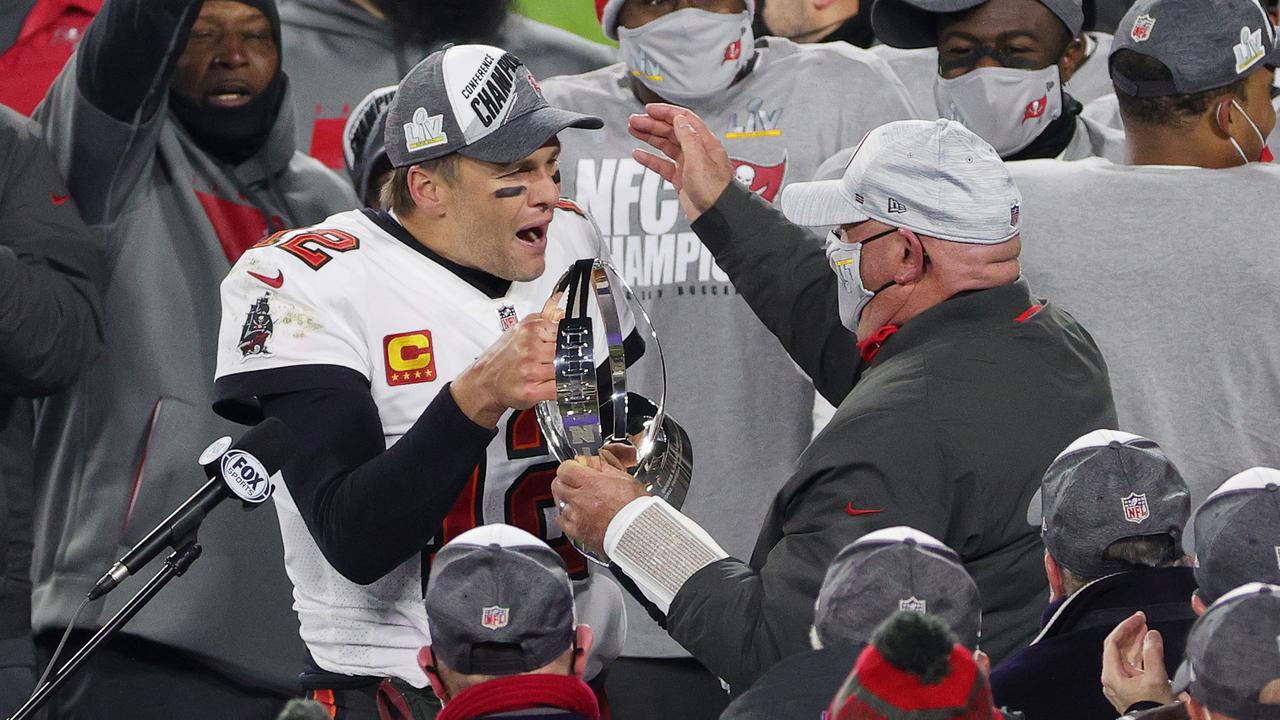 Tom Brady and Bruce Arians masterminded the run (Photo by Stacy Revere/Getty Images)