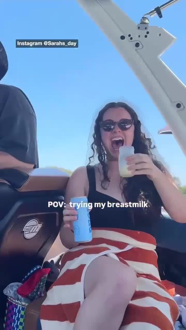 Influencer has staff try her breast milk