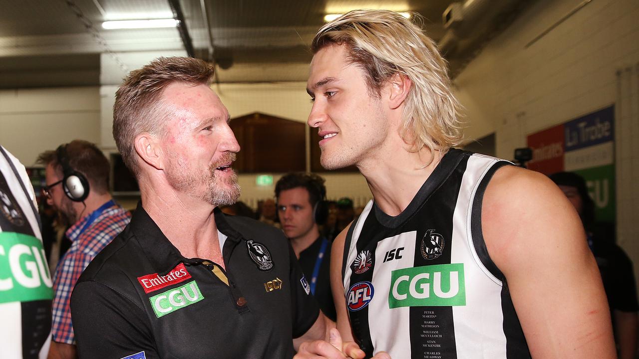 Nathan Buckley begun focusing on the important things in 2017. Photo: Michael Dodge/Getty Images.