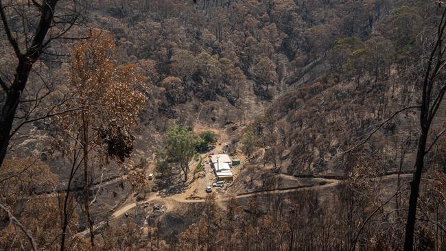 The couple stayed and defended their home against the odds. Picture: Brad Fleet