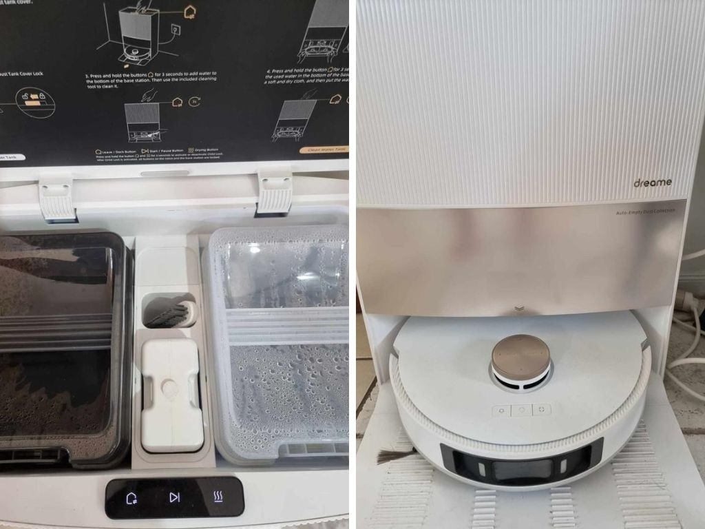 Inside the fully automatic base station. Picture: Tahnee-Jae Lopez-Vito/news.com.au