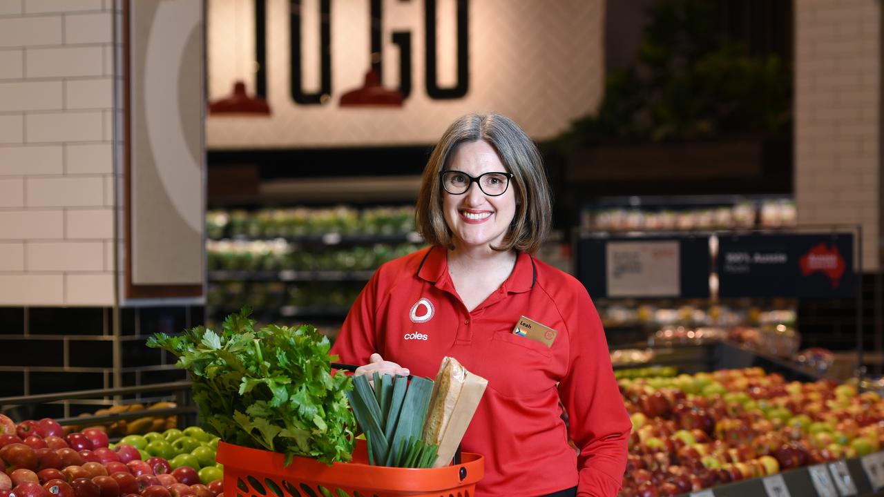 Coles CEO Leah Weckert said investment in technology and automation is part of Coles’ strategy aimed at delivering a more efficient supply chain networks. Picture: NCA NewsWire / Nicki Connolly