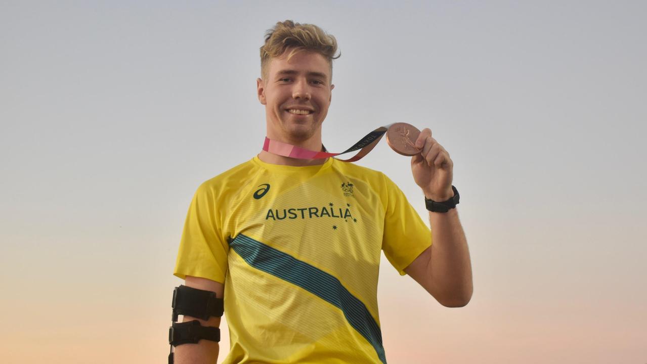 Olympic bronze medallist Ash Moloney at the Mackay Aquatics and Recreation Centre, September 15, 2021. Picture: Matthew Forrest