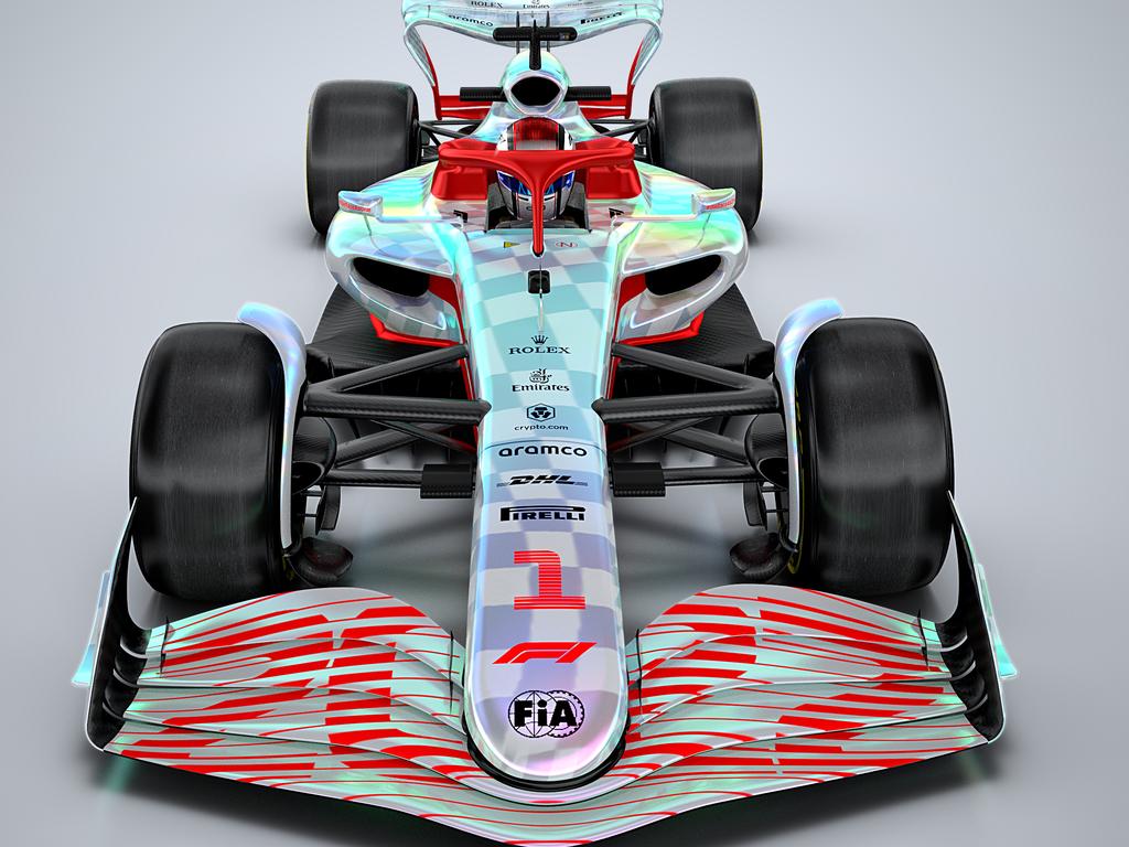 Official images released by Formula 1 during the unveiling of the 2022 car. Photo: 2021 Formula One World Championship Limited