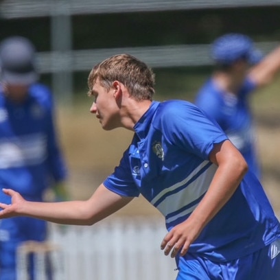 Byron Kratzmann. GPS First XI cricket round 4 action between BBC and Nudgee College. Picture: Stephen Archer