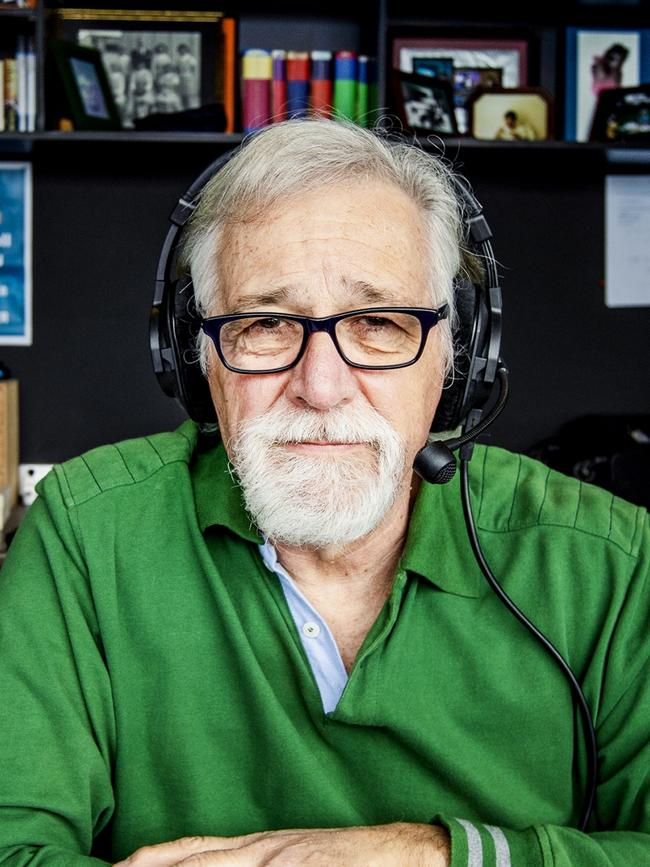 Neil Mitchell has been broadcasting from home during COVID. Picture: Nicole Cleary