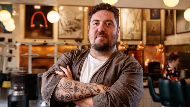 Top Adelaide chef Duncan Welgemoed in his restaurant, Africola. Picture MATT TURNER.